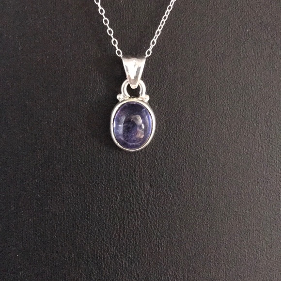 NWT- Sterling Silver & Tanzanite Necklace - Picture 4 of 6